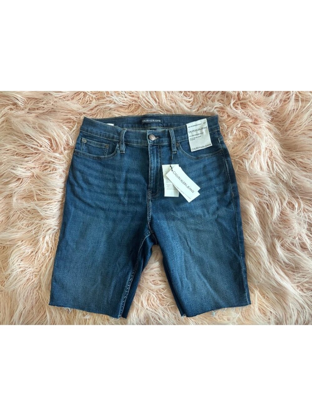 NWT Calvin Klein Women Denim Bermuda Style Shorts